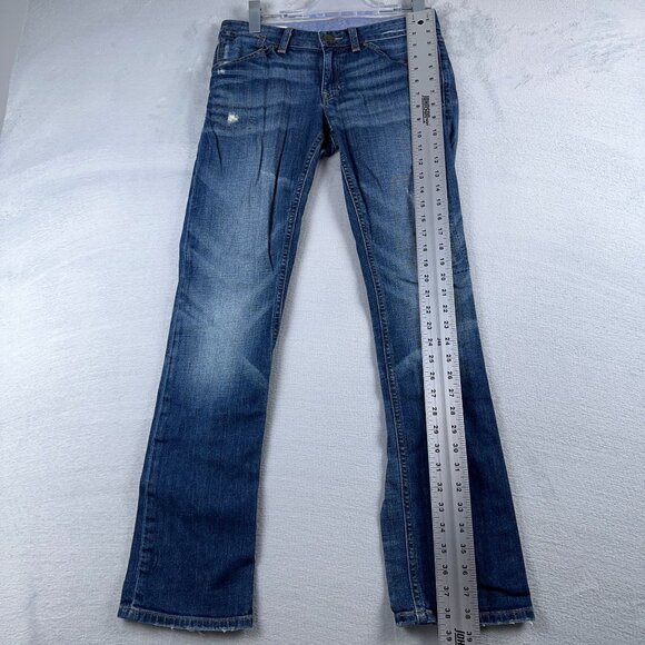 Gap 1969 Easy Straight Leg Jeans Womens Size 26/2 Dark Wash S/705557-00 Blue - Picture 11 of 12